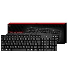 TECLADO BRX USB MULTIMIDIA 107 TECLAS