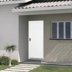 Porta de Aço Laminada 215x65cm Minas Sul MGM Branco