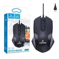 Mouse optico com fio usb 3 botoes - ley-1513 - LEHMOX