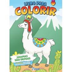 Livro Para Colorir - Lhamas São Demais - Bicho Esperto