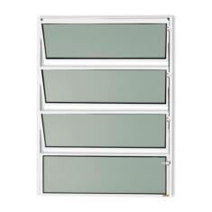 Janela de Alumínio Basculante 80x60cm Vidro Mini Boreal Master Brimak