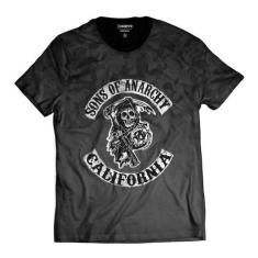 Camiseta Sons Of Anarchy Motociclistas Samcro - Di Nuevo, Preto, P