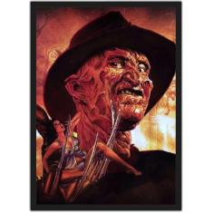 Quadro Decorativo Freddy Krueger Filmes Terror Cinema Decorações Com M