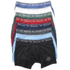 Cueca Boxer Microfibra Com Forro Bressan Kit Com 6 Cuecas, M, Colorido