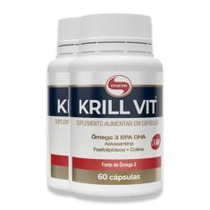 Kit 2 Krill Vit Vitafor Óleo De Krill 60 Cápsulas