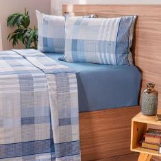 Jogo de Cama Queen Cotton Touch 4 Peças 158x198x35cm