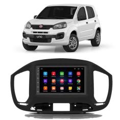 Kit Central Multimídia Android Fiat Uno 2015 2016 2017 2018 2019 2020 