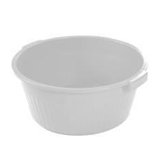 Bacia Canelada 34l Plasvale Branco