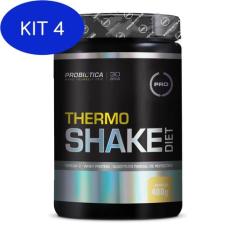 Kit 4 Thermo Shake Diet 400 G Sabor Baunilha - Probiótica - Probiotica