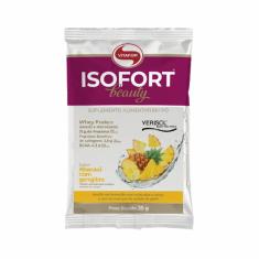 KIT 6X: ISOFORT BEAUTY WHEY PROTEIN ABACAXI COM GENGIBRE VITAFOR 25G 