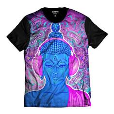 Camiseta Psicodélico Buda Rap Exclusiva Efeitos Music
