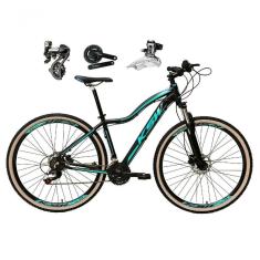 Bicicleta Aro 29 Ksw Mwza Shimano Altus 24v Frio Hidráulico Garfo Trava Pneu Bege - Preto/azul Tam.15