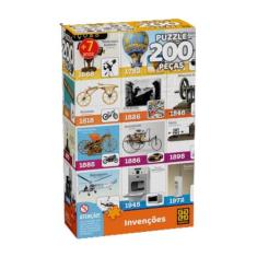 Quebra - Cabeça 200 Peças Invenções - Grow