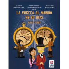 Livro - La vuelta al mundo en 80 días monolíngue