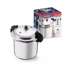 Panela de Pressão Polida Fechamento Externo 24 Litros Alumínio Nacional