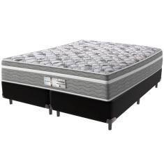 Cama Box Preto e Colchão Evolution Molas Ensacadas Queen Probel