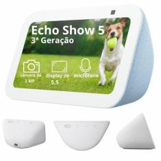 Echo Show Smart Display 5 3a Geração Com Assistente Virtual Alexa - Am