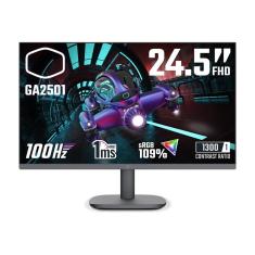 Monitor Gamer Cooler Master GA2501 24.5&quot;, IPS, Full HD, 100Hz, 1ms, AdaptiveSync, HDMI e VGA, Preto