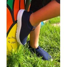 Tênis Meia Infantil - Obrabas, Marinho, 31