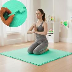 Tapete Infantil EVA Emborrachado 50x50x1cm 10mm proteção Bebê e Crianç