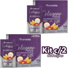 Kit 2x Colágeno Hidrolisado Verisol Sanavita (60 sachês), Frutas Amare