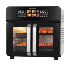Fritadeira Air Fryer Forno 25L French Door Mondial 2200W Preto/Inox AFDO-25L-FD - 127V
