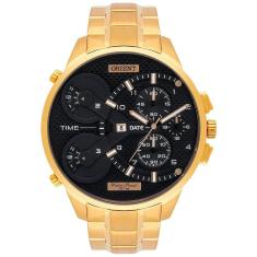 Relógio Orient Xl Masculino Cronógrafo Mgsst003 Dourado
