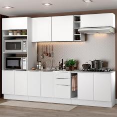 Cozinha Completa Madesa Stella 290001 com Armário e Balcão