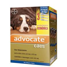 Combo Antipulgas Advocate Cães (4,0ML) 25 a 40KG