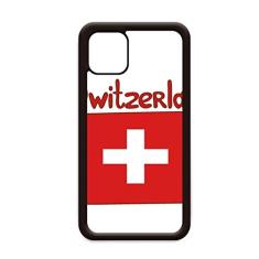 Capa com estampa vermelha da bandeira nacional da Suíça para iPhone 11 Pro Max para Apple Mobile Case