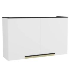 Armário Aéreo 120cm 2 Portas Cozinha Flórida Branco Artico