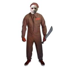 Fantasia Michael Myers Completa Adulto Macacão com Mascara Filme Halloween 1978 Cosplay Dia das Bruxas Noites do Terror