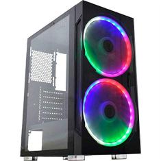Gabinete Gamer Anjo de Combate CG-01A1 K-mex c/ 2 Coolers
