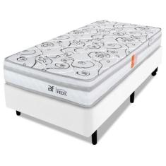 Cama Box Solteiro com Colchão Ortopédico Firme Espuma D28 88x188m BF C