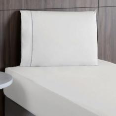 Jogo de Lençol Solteiro 2 Peças 100% Algodão Percal 250 Fios Ponto Pal