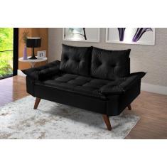 Sofá Namoradeira Bariloche 2 Lugares em Material Sintético - Essencial