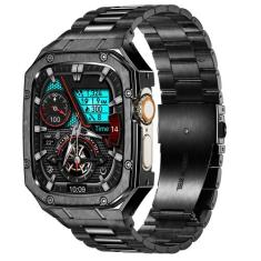 Watch Band + Case BAITEYOU em aço inoxidável para Apple Watch