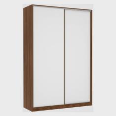 Guarda Roupa Solteiro 2 Portas de Correr 3 Gavetas Prime Plus 159 cm Luciane Móveis