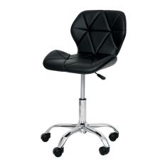 Cadeira Office Eiffel Slim Com Estofado De Couro Sintético P