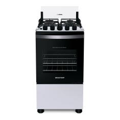 Fogão Brastemp 4 Bocas Branco Com Duas Prateleiras Com Alturas Ajustáveis - Bfo4nbb Bivolt