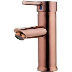 Torneira para Banheiro Prizi Pipe Mini Misturador Monocomando Rose