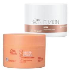 Kit Máscara Fusion 150Ml E Enrich 150Ml Wella Professional