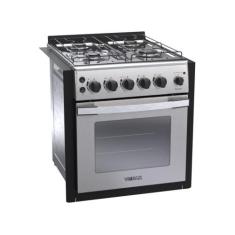 Fogao a Gas de Embutir 4 Bocas Venax Gaudi Platinum GII Inox, 110V