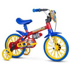 Bicicleta Infantil Aro 12 Fireman Vermelho Nathor