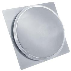 Ralo Click Quadrado 10x10cm Inox