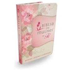Bíblia Da Mulher De Fé, Nvi, Couro Soft, Flores