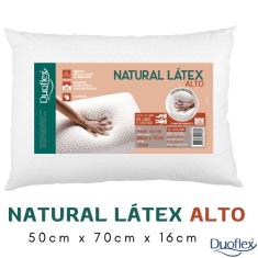 Travesseiro Natural Látex Alto Duoflex 50x70