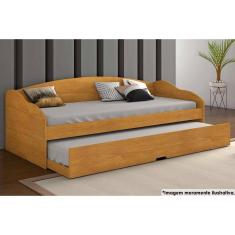 Sofá Cama Solteiro Funny III c/ Auxiliar Cinamomo - Conquista