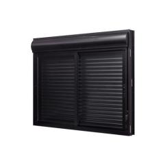Janela de Aluminio Veneziana com Persiana Integrada 120x150cm 2 Folhas