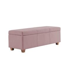 Recamier Bau Dubai 1,20m Suede Rose - Inova Decorações